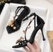 High Heel For Women, Gold Square Toe Stiletto Step-by-Step Flower Shoes, One-Strap Sexy Open-Toe Design Sandals_vogvips.com