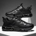 Men's Casual Sneakers With Air Cushion & Popcorn Sole - Trendy Dad Shoes For Running & Daily Wear_vogvips.com