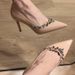 Fashionable Pointed-Toe High Heels For Women - Elegant Solid Color PU Stiletto Pumps With Rubber Sole (6-8CM Heel) - Versatile For Casual_vogvips.com