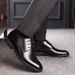 Cross-border large size business leather shoes men's formal wear youth leisure Korean fashion British men's shoes manufacturers_vogvips.com