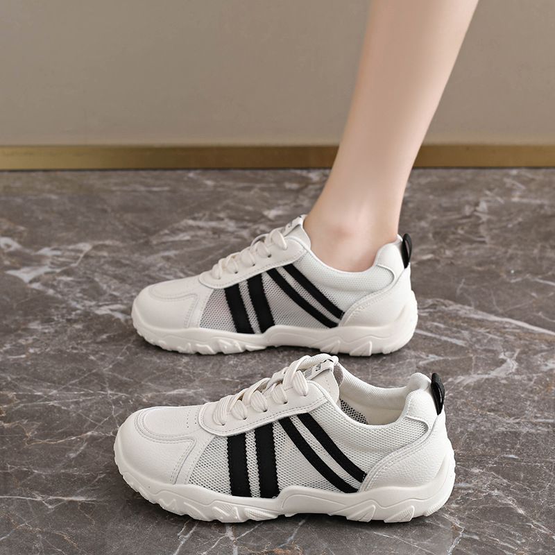 2026 Spring New Arrival Retro German-Style Shoes Women’s Thick-Soled Non-Slip Versatile Casual Sneakers Comfortable White Sneakers_vogvips.com