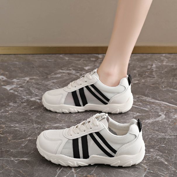 2026 Spring New Arrival Retro German-Style Shoes Women’s Thick-Soled Non-Slip Versatile Casual Sneakers Comfortable White Sneakers_vogvips.com