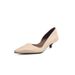 French-style Pointed-toe Mid-heel Work Commuting For All Seasons, 2026 New Super Popular Purple Side-cut Cat-heel Spring_vogvips.com