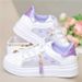 Girls' White Sneakers For Spring And Summer, Versatile Korean-style Children's Sneakers, Elementary School Girls' Sports_vogvips.com