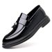 TerraStride 2025 New Men's Leather Autumn Business Formal Large Size Casual Soft Sole Black Glossy Wedding Groom Shoes_vogvips.com
