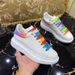 High Version New White Unisex Color Block Cowhide Versatile Thick Soled Height Increasing All Black Sneakers_vogvips.com