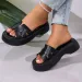 Sandals Women Wedges Summer Slides Slippers Slip Party Flexible Casual Pool Luxury Shoes_vogvips.com