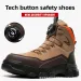 Mens Black High Top Safety Work Boots Non Slip Smashing Anti Stabbing Daily Footwear Industrial Shoes_vogvips.com