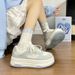 Light Blue Women's Sneakers, Summer 2026 New Popular Model, Mesh Platform Thin Thick Sole, Height-increasing Casual_vogvips.com