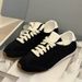 German Training Women's Flat Lace Up Casual Sports Shoes Suede Walking Shoes_vogvips.com