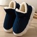Autumn Winter Cotton Slippers For Women With Heel, Thick Soft Sole, Indoor Home Warm Maternity Shoes, Full Coverage_vogvips.com