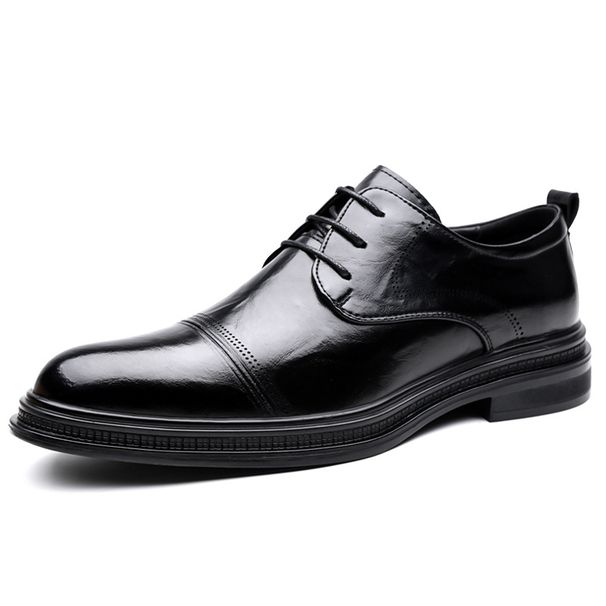 2026 New Height-Increasing Business Casual Leather British Style Soft Sole Versatile Men's Shoes, Wholesale_vogvips.com