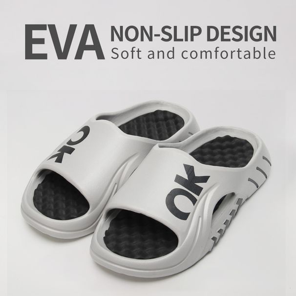 EVA Outdoor Trendy With Thick Sole Anti Slip, Suitable For Both Men And Women's Beach Slippers At Home In Summer_vogvips.com