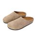 nwe 2026 Women's And Men's New Style Closed-Toe Half Slippers Outdoor Flat Lazy Slip-On Single Shoes_vogvips.com