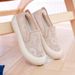 2025 Summr Xiaoxiangfng Fishrman Soft Anti Slip Womn's Lac Fashionabl And Brathabl On Stp Msh Shos Thick_vogvips.com