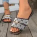 Designer New Arrival Womens Slippers 2026 Spring Summer Hit Fashion High End Metal Buckle Flat Sandals Lightweight And_vogvips.com