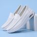 Four Seasons Air Cushion Nurse For Men, Hollow Casual Thick Genuine Leather, Comfortable Breathable Soft Sole_vogvips.com