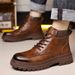 European Warm Series Martin Autumn Winter 2025 Fleece Lined Warm Trendy Mid-Cut Men's Boots_vogvips.com