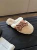 Sangpo Winter Sheepskin Integrated Teddy Curly Hair Bag Head Drag Thickened Warm Bow Fluffy Slippers Women_vogvips.com