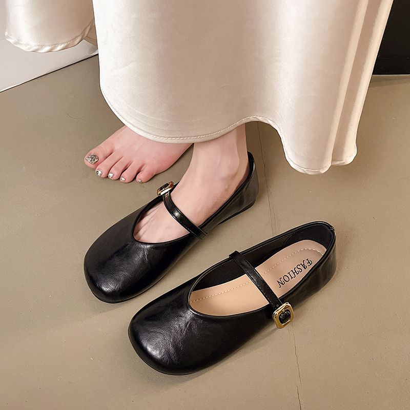 New Single Shoes Mary Jane Fashion Casual Shoes Doudou Shoes Handmade Viscose Shoes_vogvips.com