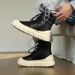 Unisex Winter Boots With Faux Fur Lining, Waterproof & Slip-Resistant, Comfortable Thick-Soled Casual Shoes For Men And Women_vogvips.com