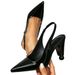 Women's Shoes Black High Heels Mule Sandals Fashion Party Evening Pointed Simple Back Empty High Heel Sandals_vogvips.com
