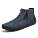 European Warm Series New Martin Spring And Autumn Large Size Zipper Men's Outdoor Casual Handmade Work Boots_vogvips.com