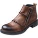 European Warm Series Fleece-Lined Trendy Face British Style Short High-Top Genuine Leather Martin Men's Motorcycle Boots_vogvips.com
