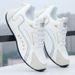 Men's Luxury Streetwear Sneakers - Chunky Gold Accent Trainers, Breathable Mesh Casual Shoes With Thick Sole For Summer Fashion_vogvips.com