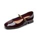Round Head Single Shoes Women's Beautiful French Light Mouth Thick Heel With Mary Jane Shoes_vogvips.com