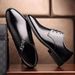 Cross-border large size business leather shoes men's formal wear youth leisure Korean fashion British men's shoes manufacturers_vogvips.com