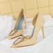 6168-K39 Style Banquet Slim Shallow Mouth, Pointed Metal Buckle, Side Hollow High Heels, Single Shoes For Women_vogvips.com