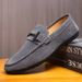 Lefu Single Low Top Round Head Lazy Men's 2025 Comfortable Handmade Leather Shoes, Soft Sole, Casual One Step Kick_vogvips.com