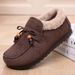 Fleece-Lined Cotton For Women 2025 Autumn Winter New Comfortable Warm Slip-On Loafers Fluffy Shoes_vogvips.com
