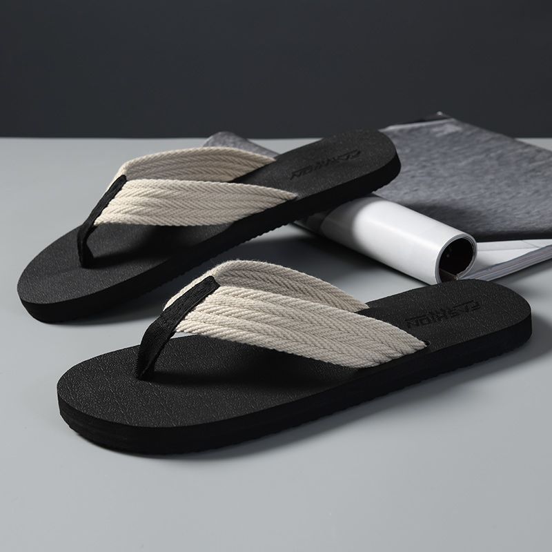 Men's Anti-slip Summer Outdoor Beach Wear-resistant Stylish Personalized Soft-soled Flip-flops, Men's Model 2026 New_vogvips.com