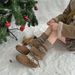 Women's Snow Winter Thick Sole Retro Fleece Cute Forest Style Height Increasing Niche Warm Cotton Shoes Fluffy Boots_vogvips.com