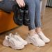 Dad's Spring New Interior Height Increasing Fashion Women's Casual Sports Korean Edition White Shoes For Women B36_vogvips.com