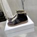Summer New Sneakers Unisex Couple Style Flat Top Round Toe Comfortable Versatile High Version De Xun Shoes_vogvips.com