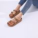 Crestar Fashion Platform Comfortable Foam Slides Thick Soles Outdoor Adjustable Buckle Beach Sandals With Arch Support_vogvips.com