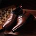 TerraStride Spring And Autumn Leather With 5cm Hidden Wedge, Trendy Men's Business Formal Casual Sh, British Style Pointed Toe_vogvips.com