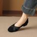 French-style Low-heeled Women's A Shallow Cut, Matte Finish, 2026 Summer-autumn New Model, Comfortable For The Feet,_vogvips.com