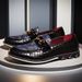 TerraStride New Men's Loafers Large Size British Style Color Block Slip-On Versatile Casual Leather Shoes_vogvips.com