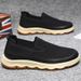 Euro Step Men's Slip-On Casual Soft Sole Comfortable Large Size Breathable Lightweight Old Beijing Cloth Shoes_vogvips.com