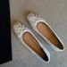 Sheepskin Version Gentle Shallow Bow Flat Shoes For Women One Foot Square Head Horse Hair Ballet Shoes_vogvips.com