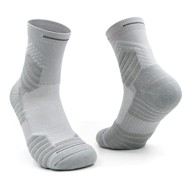 Shoe Accessories Combat Basketball Socks Men's Non Slip Breathable Mid Tube Socks Thick Towel Bottom Sports Socks Solid Color Running Socks_vogvips.com