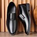 Men's plus Size Leather Shoes Patent Leather Business Casual Formal British Pointed Toe Korean Style_vogvips.com