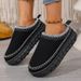 Women's Shoes Large Size Thick Soled Slippers For Women Autumn And Winter New Style Plush And Thickened Warm Slip On Cotton Slippers For Women_vogvips.com