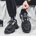 Men's Breathable Mesh Casual Running Shoes With Thick Sole For Summer, Trendy Dad Sneakers For Sports And Daily Wear_vogvips.com