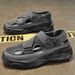 Men's Breathable Slip-On Sandals With Hook & Loop Closure - Lightweight & Comfortable For Casual Wear - Sizes 39-44_vogvips.com