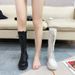 Over-the-Knee For Women, Autumn And Winter New Korean Style, Lace-Up Thick Sole Chunky Heel Martin Boots, Size 43, High_vogvips.com
